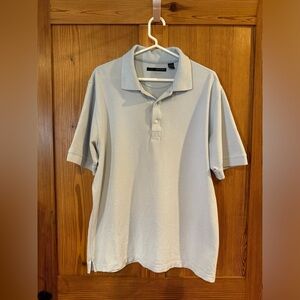Greg Norman M Play Dry Golf Polo Light Blue